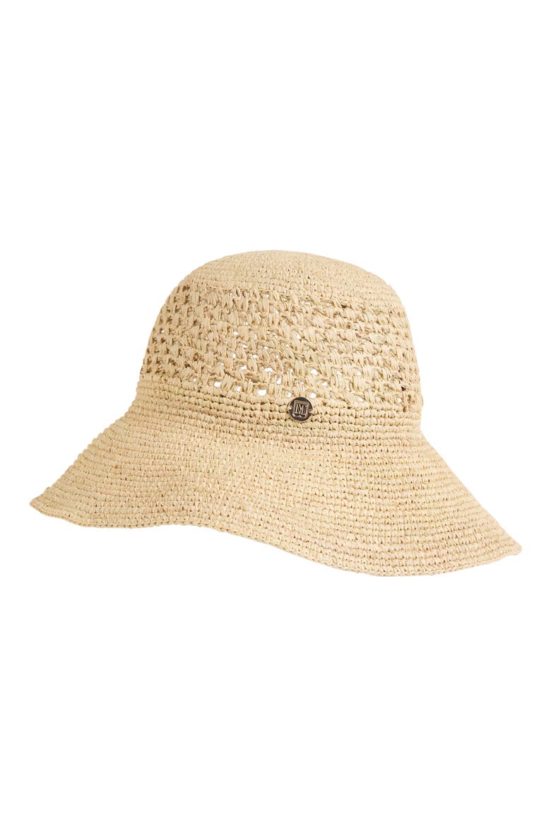 Straw Crochet Packable Floppy Hat, Alternate, color, NATURAL