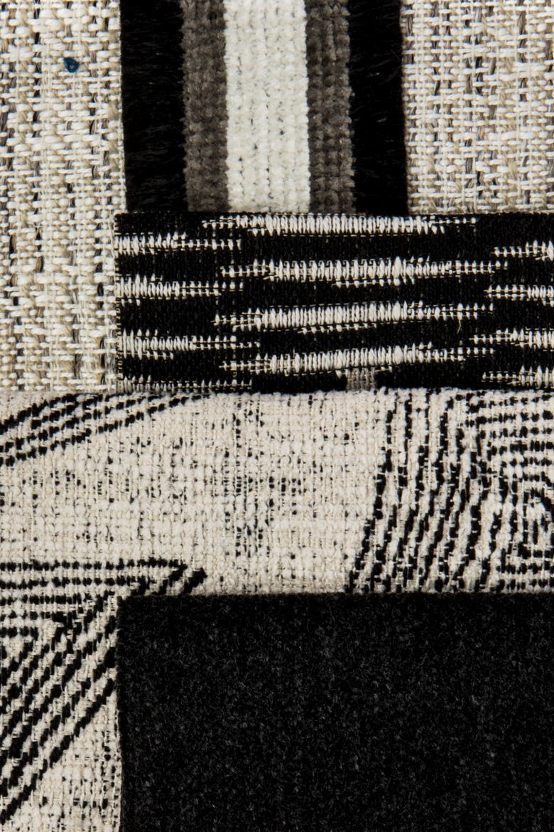 Influence Ebony Indoor & Outdoor Woven Accent Pillow, Alternate, color, Ebony