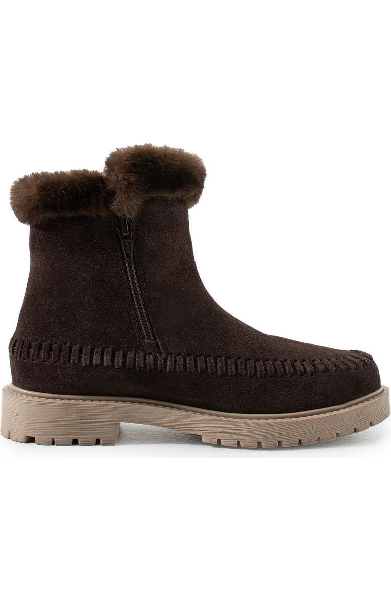 Jelavu Jenny Faux Fur Lined Whipstitch Boot, Alternate, color, Chocolate