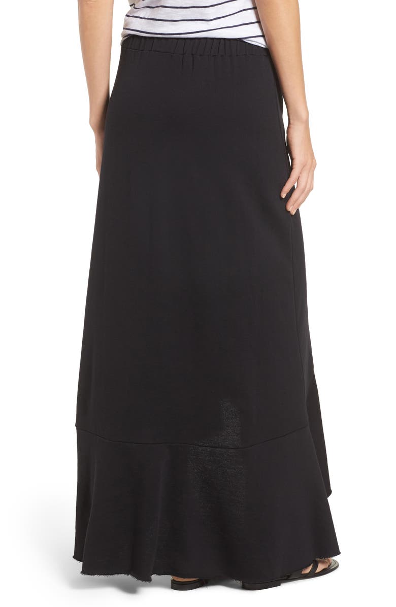 Caslon<sup>®</sup> High/Low Cotton Blend Utility Skirt, Alternate, color,