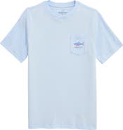 vineyard vines Kids' Flag Shark Graphic Cotton T-Shirt
