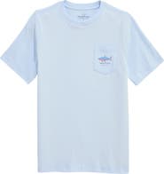 vineyard vines Kids' Flag Shark Graphic Cotton T-Shirt