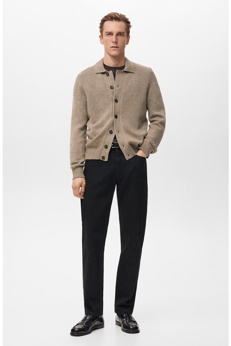Wool Blend Cardigan, Alternate, color, BEIGE