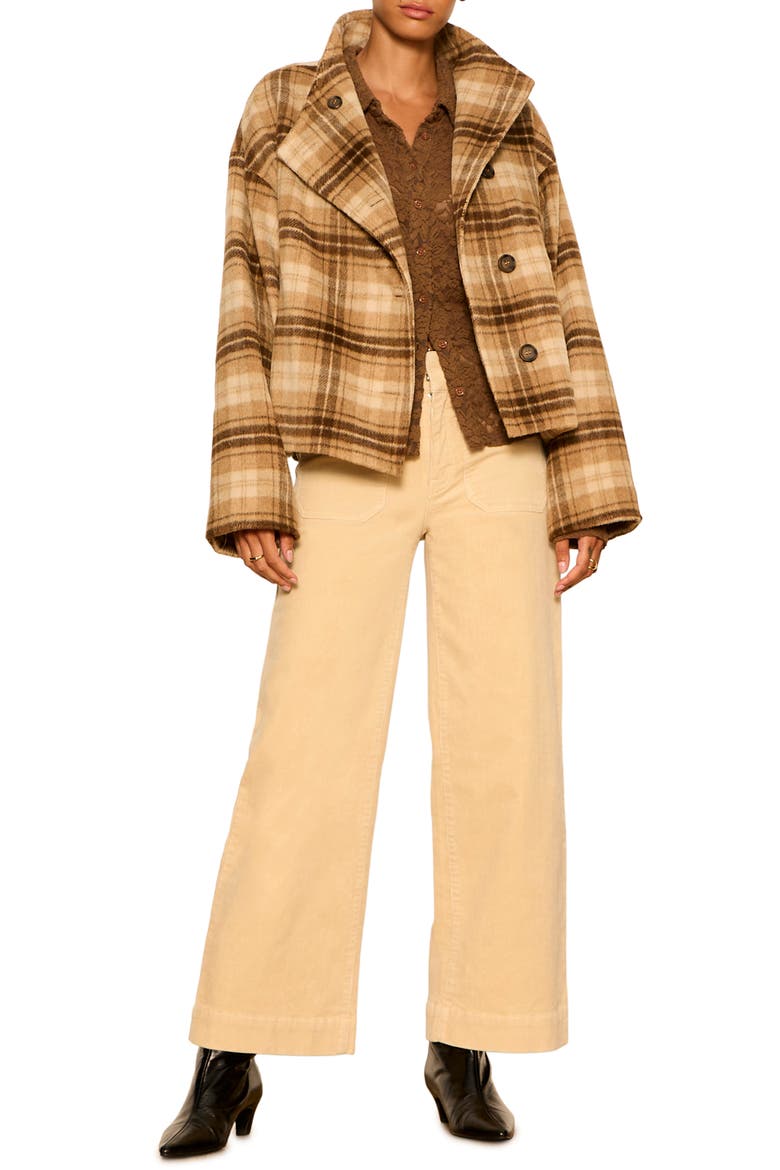 Chelsea Pocket Wide Leg Corduroy Jeans, Alternate, color, LIGHT GOLDIE YELLOW