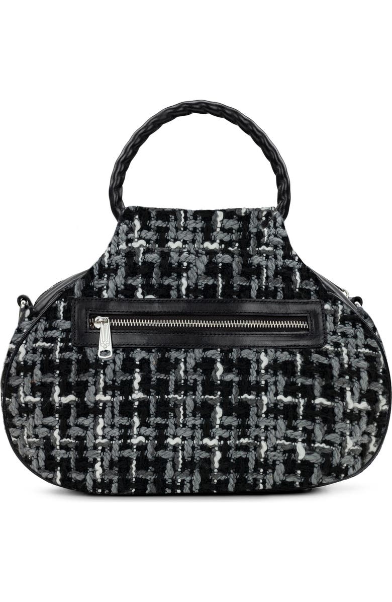Patricia Nash Linley Tweed Bucket Bag, Alternate, color, Black