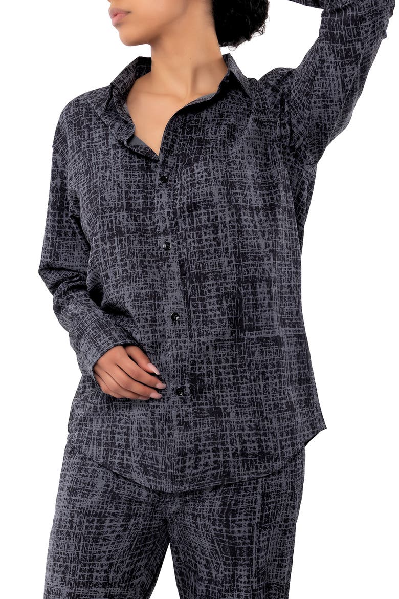 Etc. Button-Up Shirt, Main, color, BLACK
