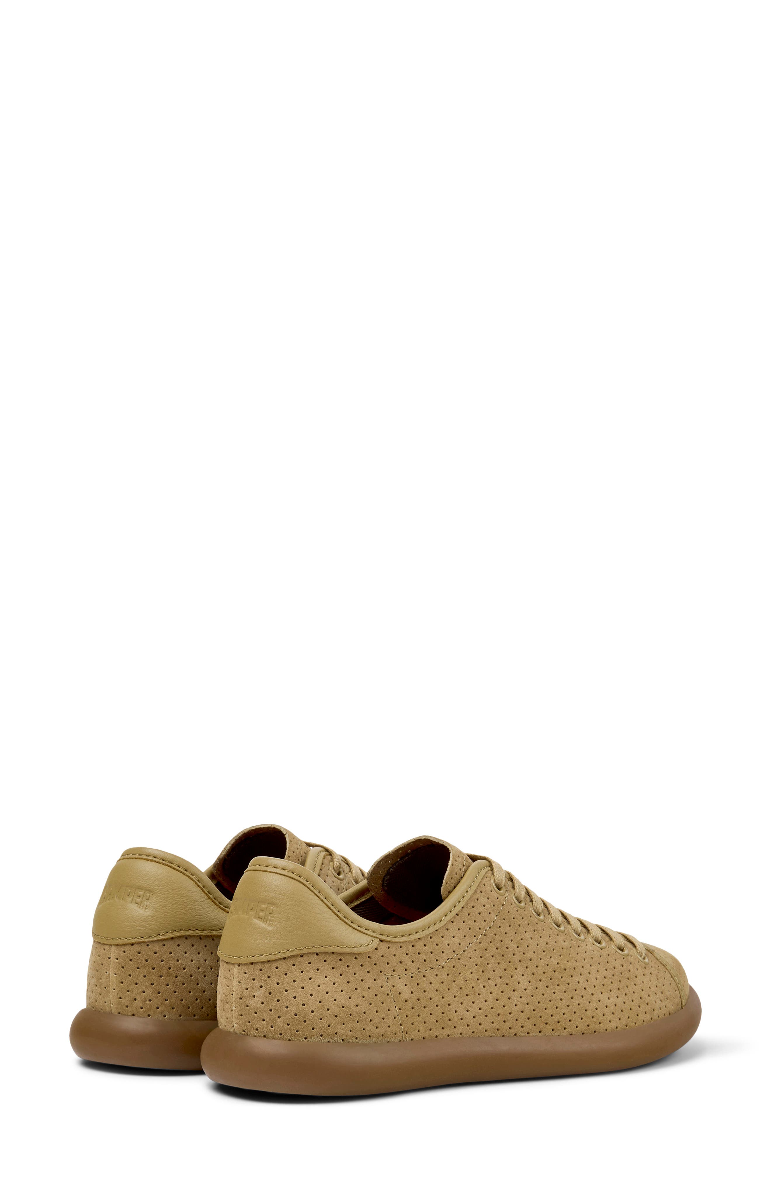 Camper Pelotas Soller Perforated Sneaker, Alternate, color, Medium Brown