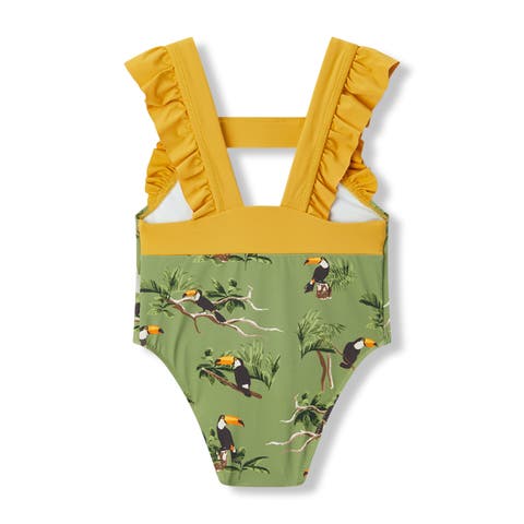 Ruffle Square Neck Swimsuit (Baby)