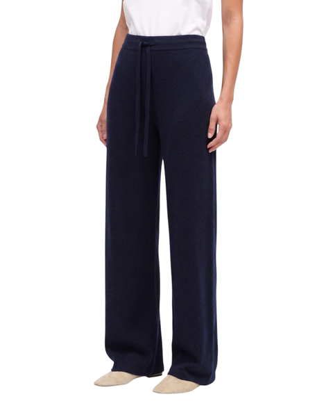 Wool-cashmere Disney Peek Pocket Wide Leg Pants
