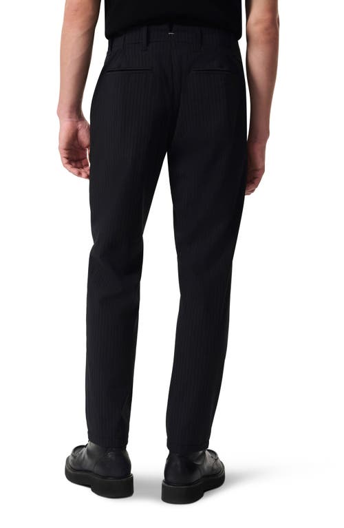 Rag & Bone Men's Lennox Tonal Pinstripe Trousers In Black