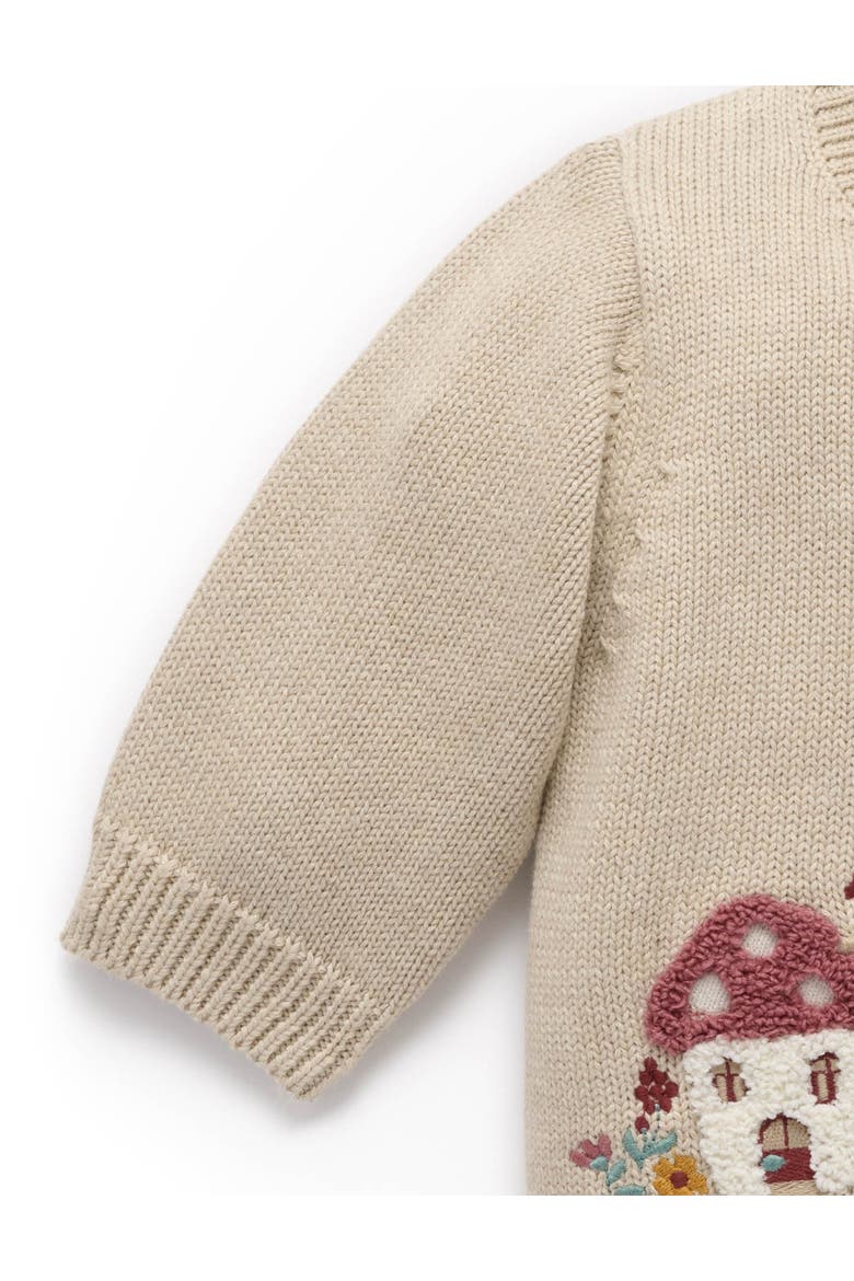 Toadstool Cardigan, Alternate, color, Oatmeal Melange