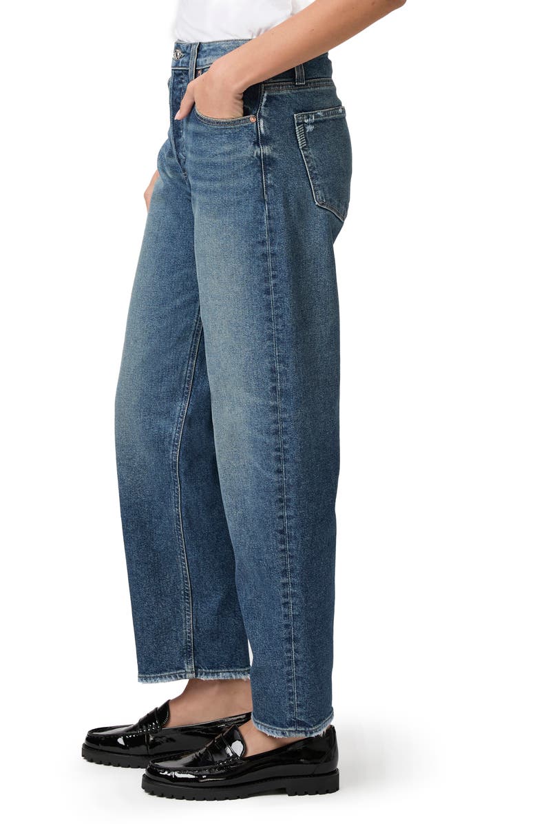 PAIGE Alexis High Waist Ankle Barrel Jeans, Alternate, color, 