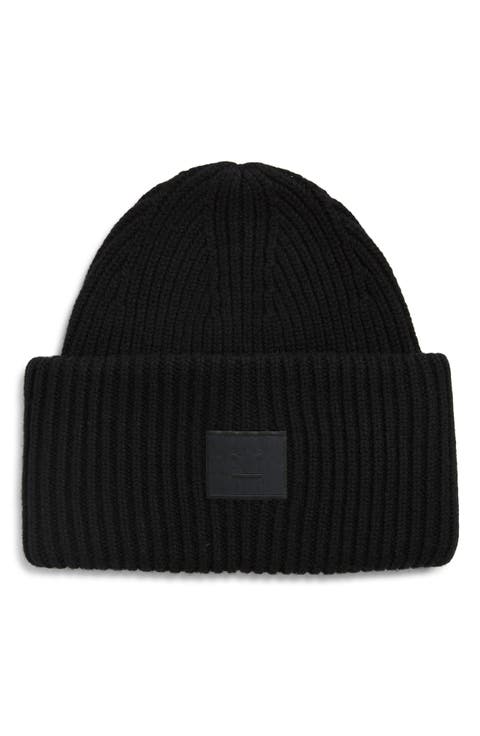 Pansy Face Patch Wool & Yak Hair Blend Beanie