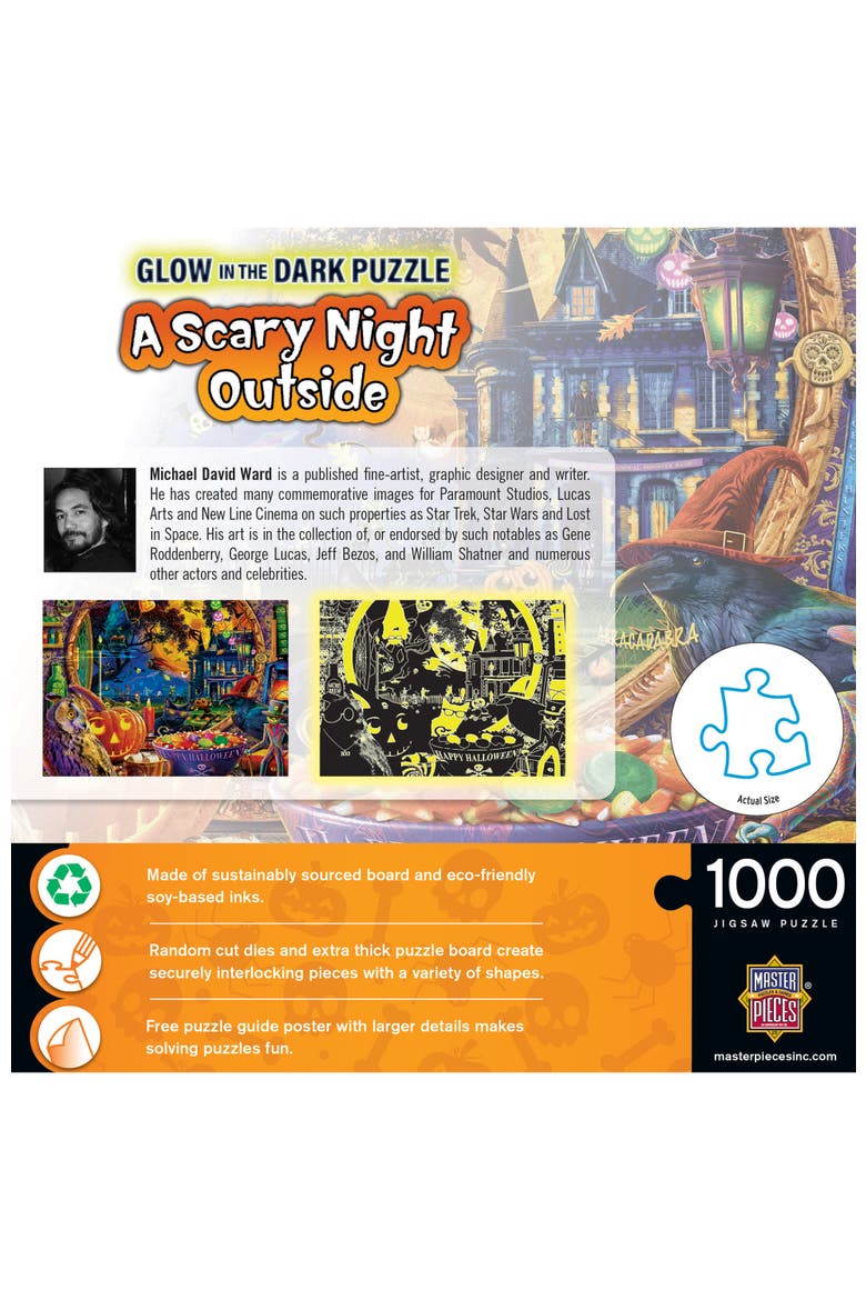 Scary Night Outside 1000pc Glow Puzzle, Alternate, color, Multicolor