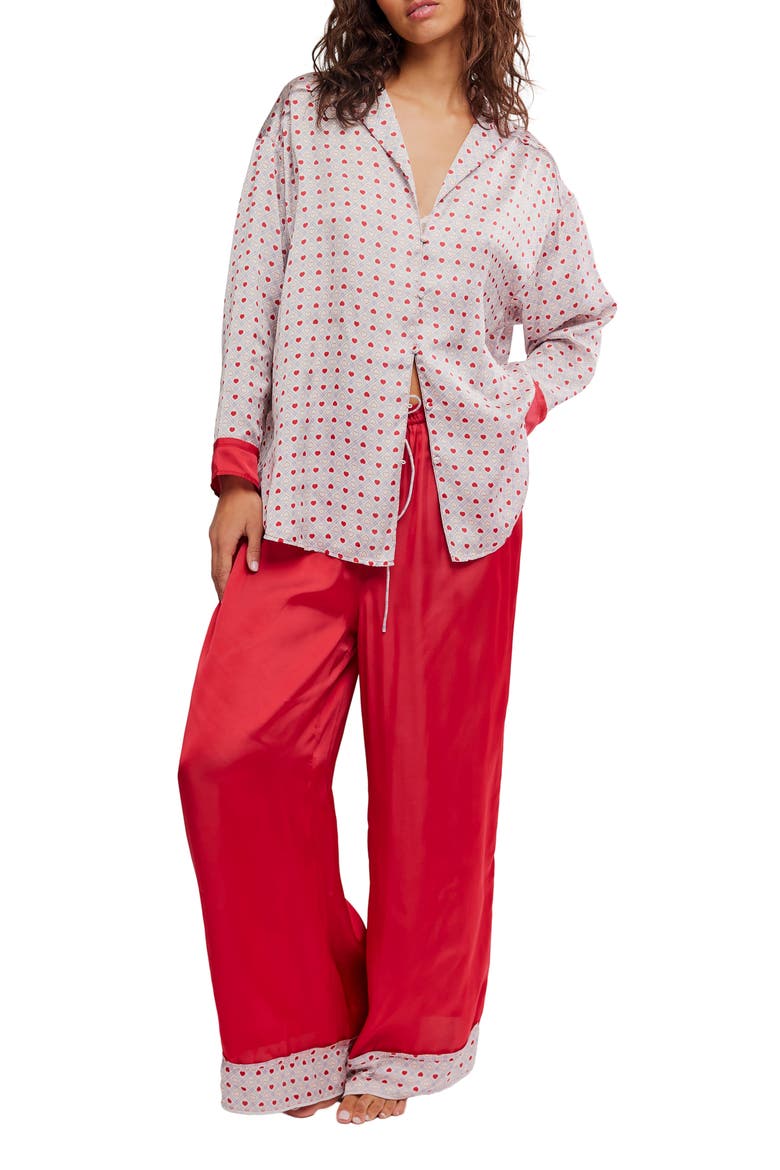Intimately FP Dreamy Days Pajama Set, Main, color, HEART PRINT