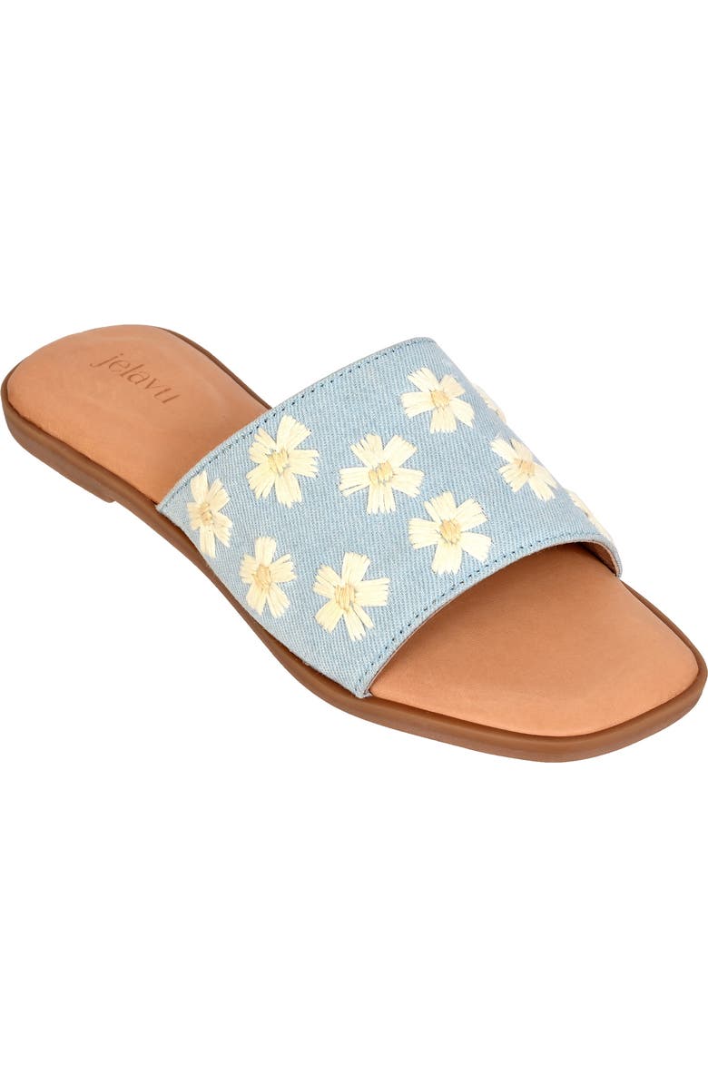 Jelavu Poppy Daisy Slide Sandal, Main, color,