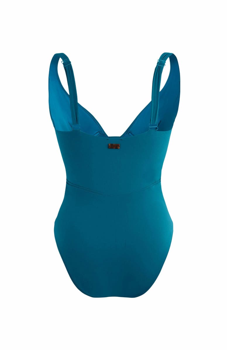 Vilebrequin Women's Solid Halter One-Piece Swimsuit, Alternate, color, Paon