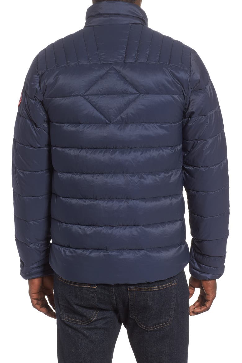 'Brookvale' Slim Fit Packable Down Jacket, Alternate, color, ADMIRAL BLUE/ BLACK