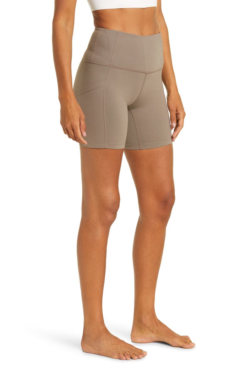 Zella Live In High Waist Pocket Bike Shorts, Alternate, color,