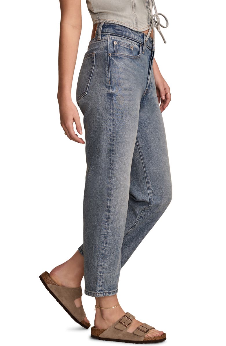 Lucky Brand '90s Loose Crop Straight Leg Jeans, Alternate, color, Denim Daze Destruct Wash