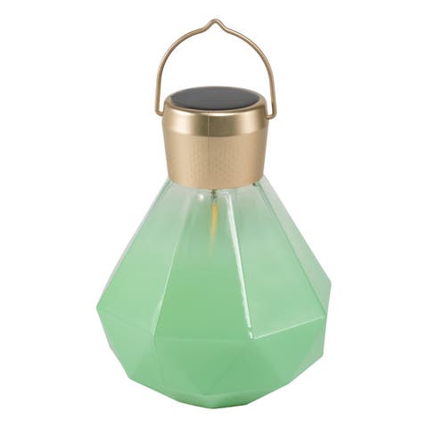 Gem Solar Lantern Handblown Glass