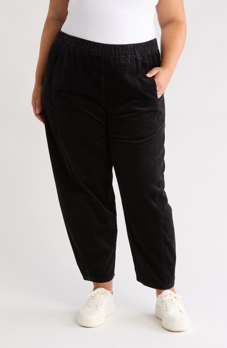 Eileen Fisher Ankle Length Corduroy Lantern Pants, Main, color, 
