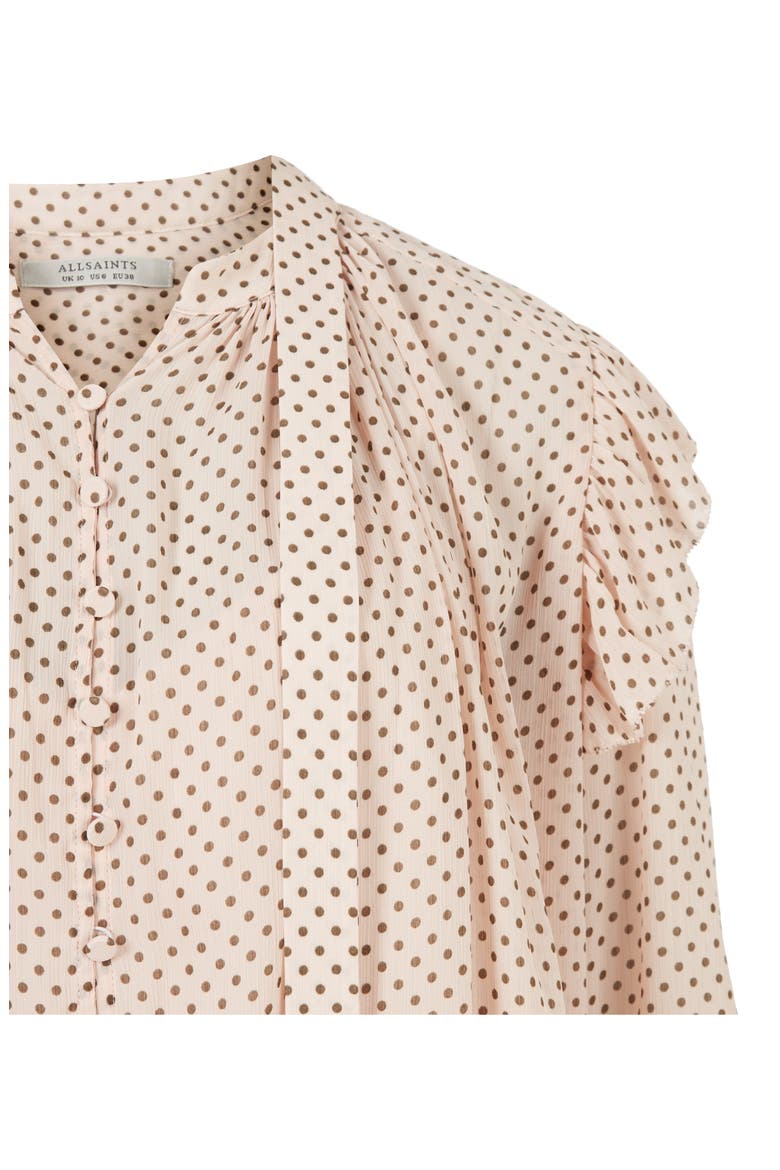 Lara Dot Print Shirt, Alternate, color, ROSEWATER PINK