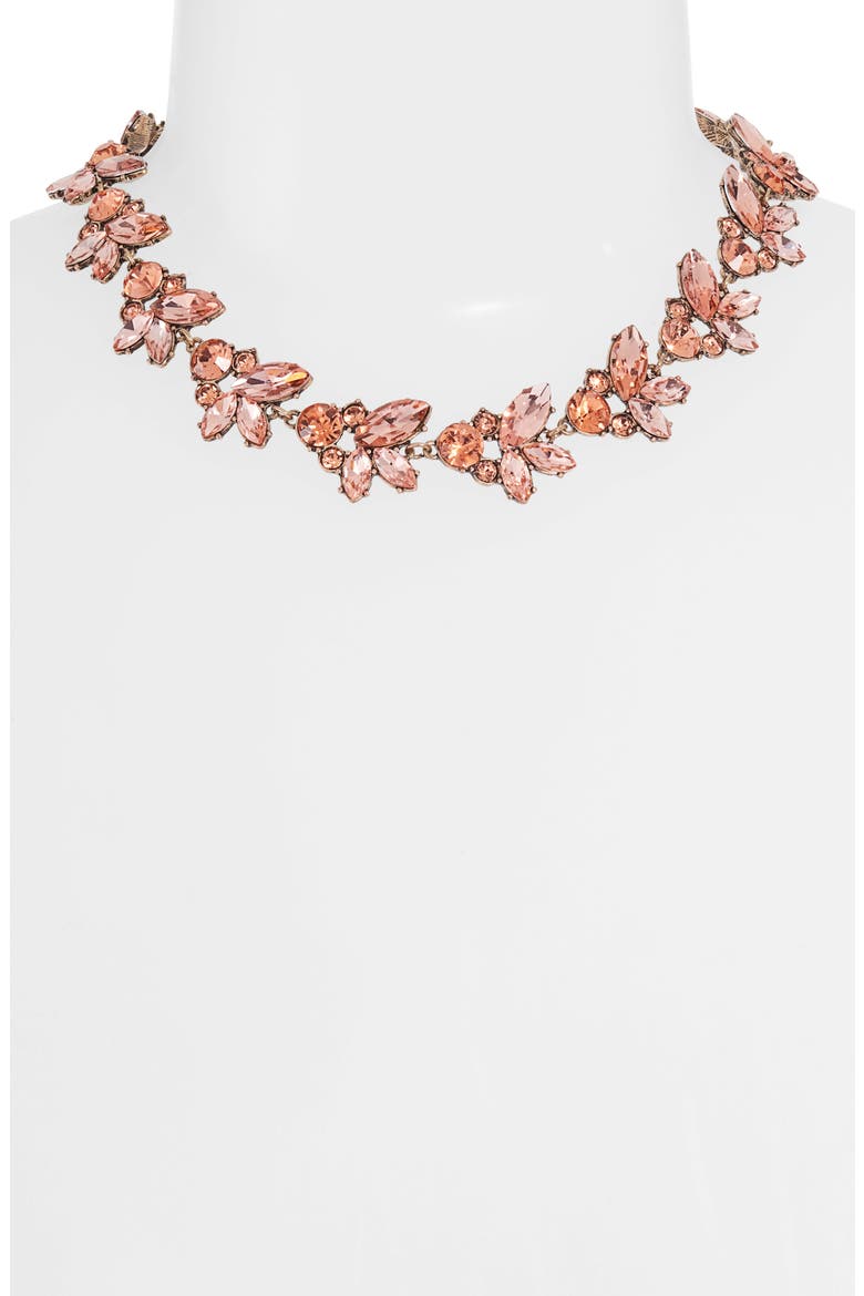 Crystal Statement Collar Necklace, Alternate, color, GOLD/ TOPAZ