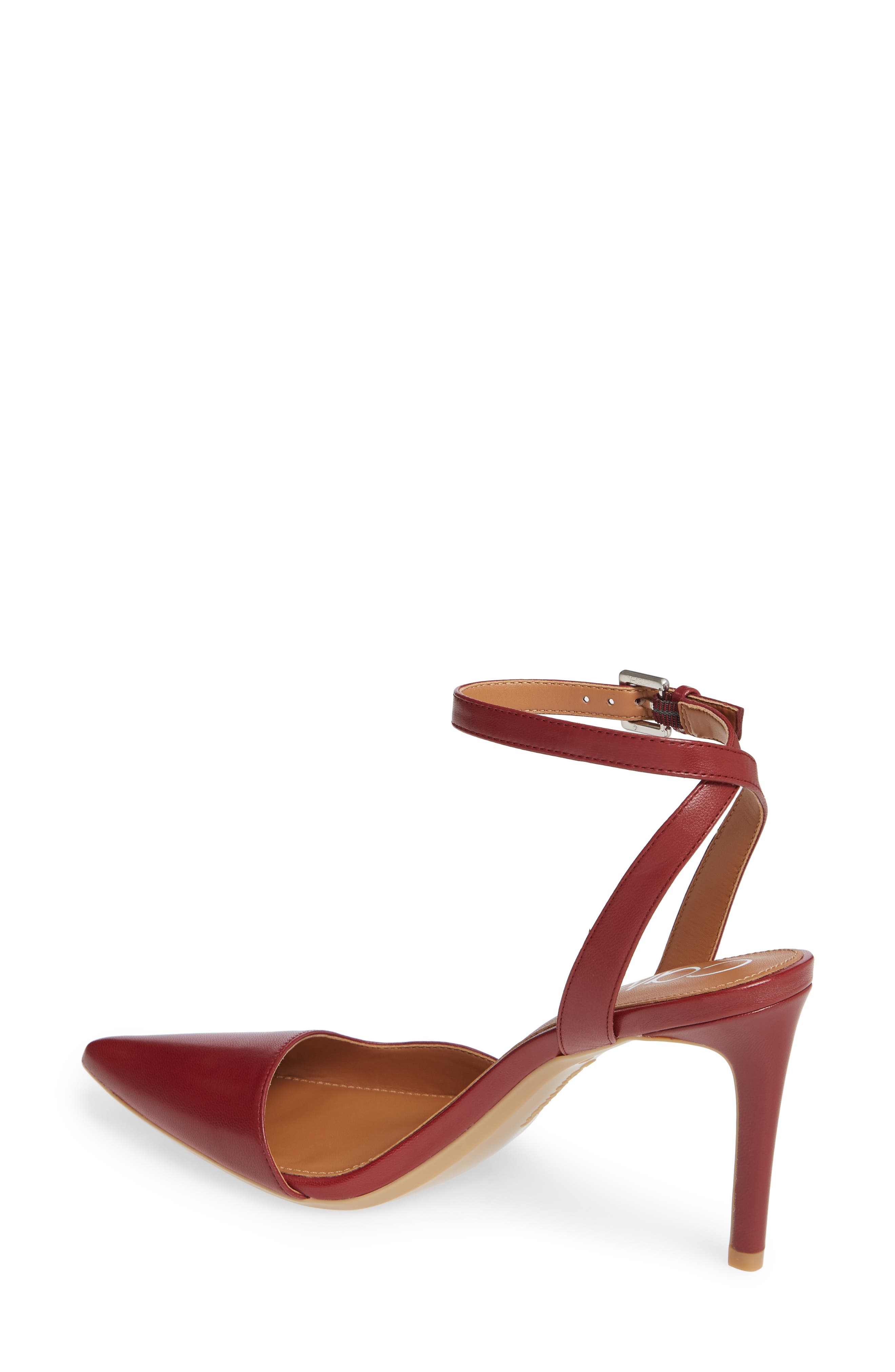 Raffaela Ankle Strap Pump, Alternate, color, RED ROCK LEATHER