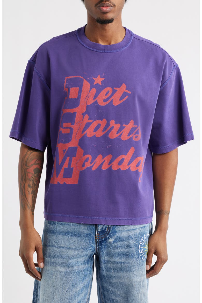 Star Graphic T-Shirt (Nordstrom Exclusive), Main, color, PURPLE/RED