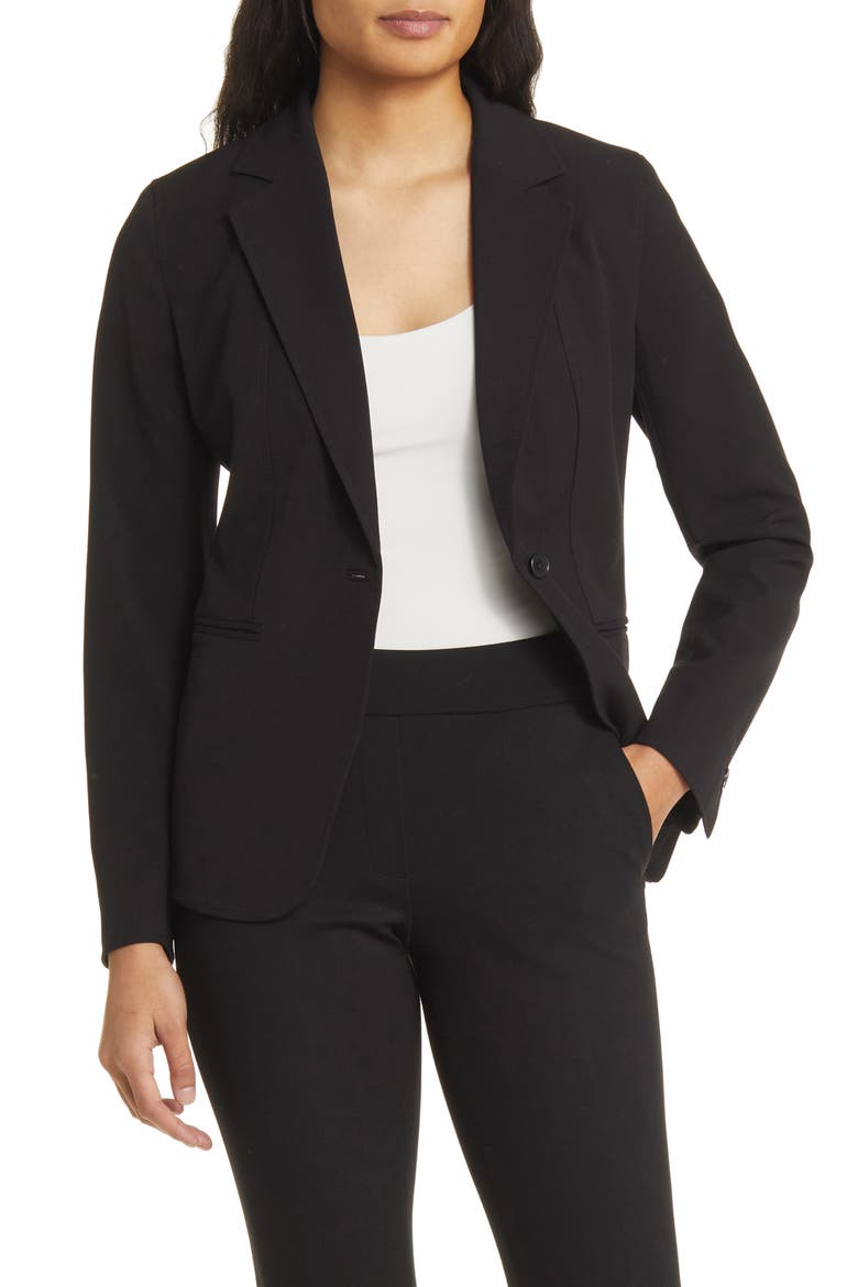 Mélange Jacket, Main, color, ANNE BLACK