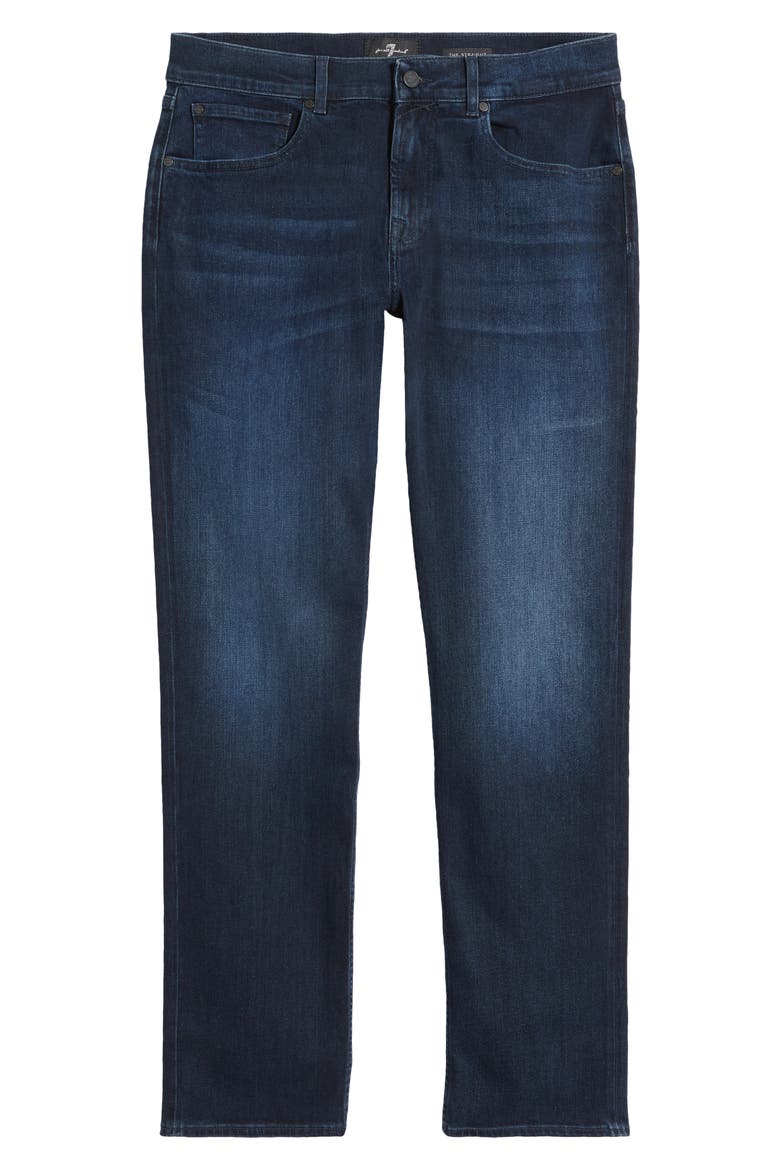 Luxe Performance The Straight Leg Jeans, Alternate, color, DARK BLUE