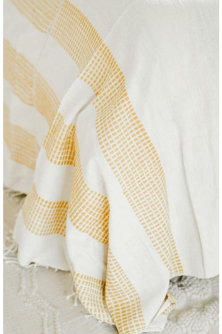 3 Panel Dotted Cotton Blanket, Alternate, color, Gold