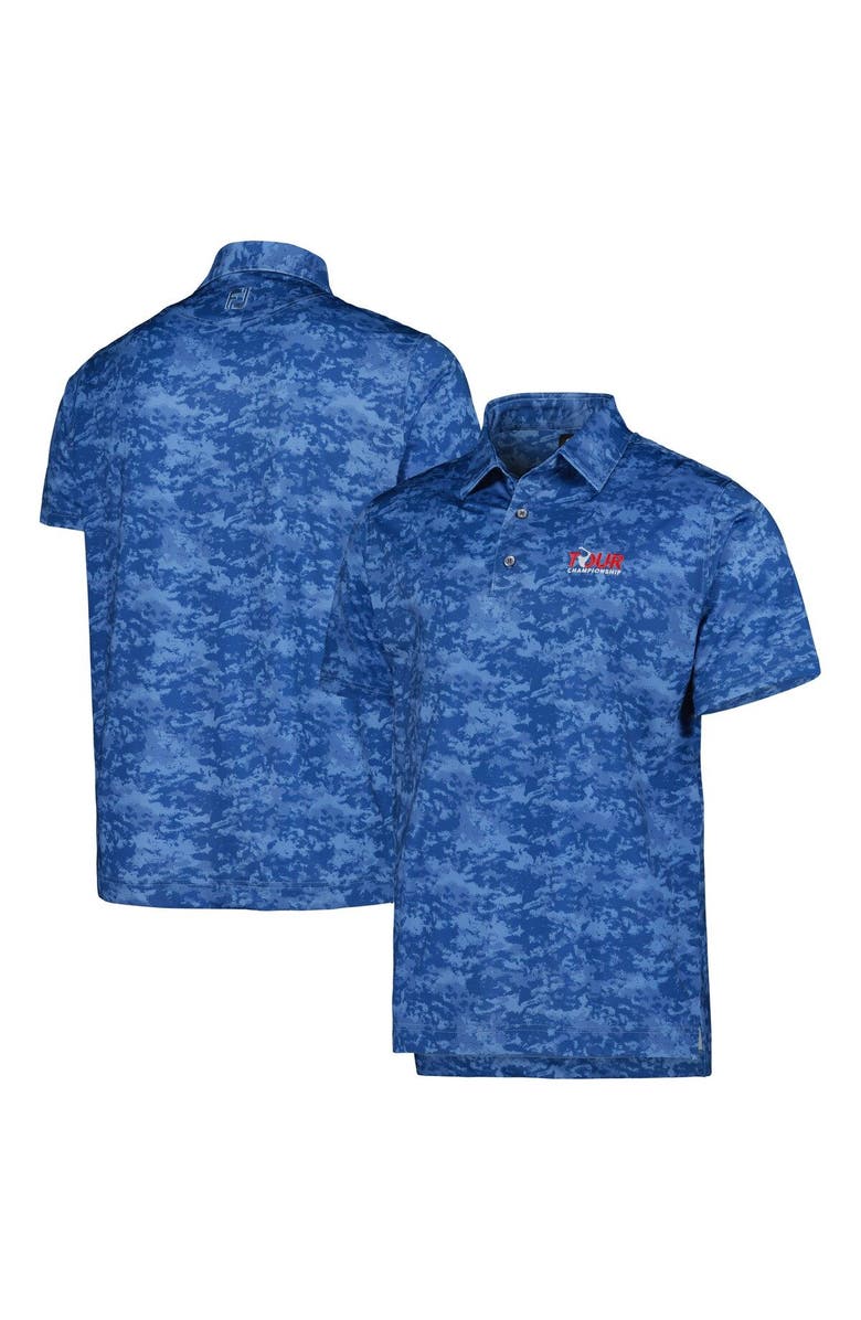 FOOTJOY Men's FootJoy Charcoal TOUR Championship Cloud Camo ProDry Polo, Main, color, Charcoal