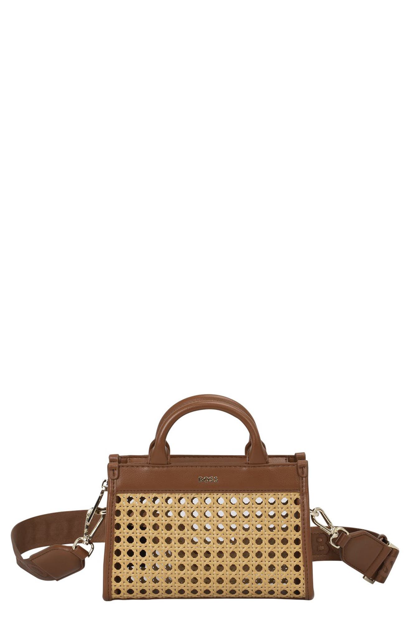 BOSS Mini Sandy Cane Tote, Main, color, 