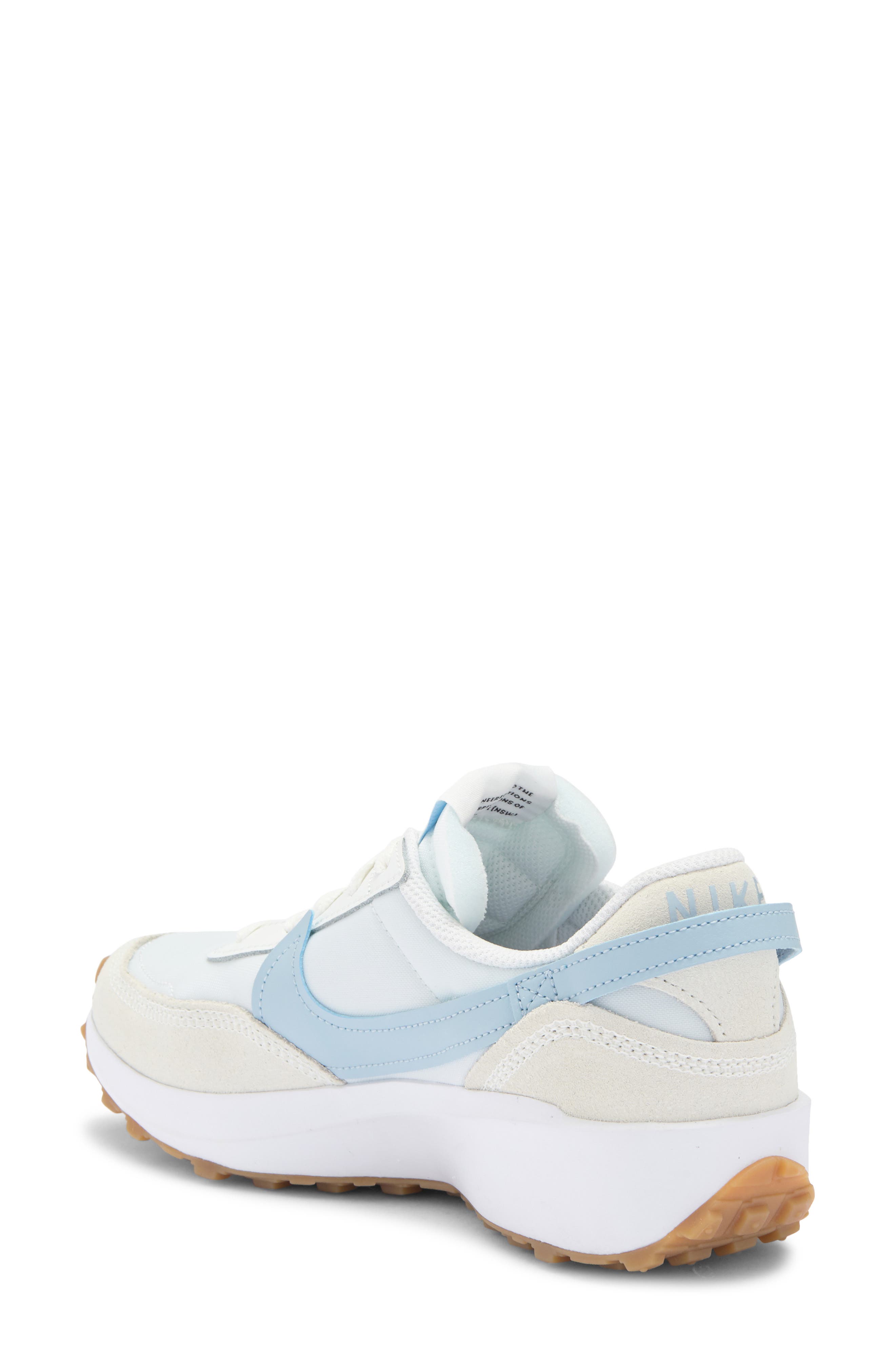 Nike Waffle Debut Sneaker, Alternate, color, Platinum Tint/ Blue-White