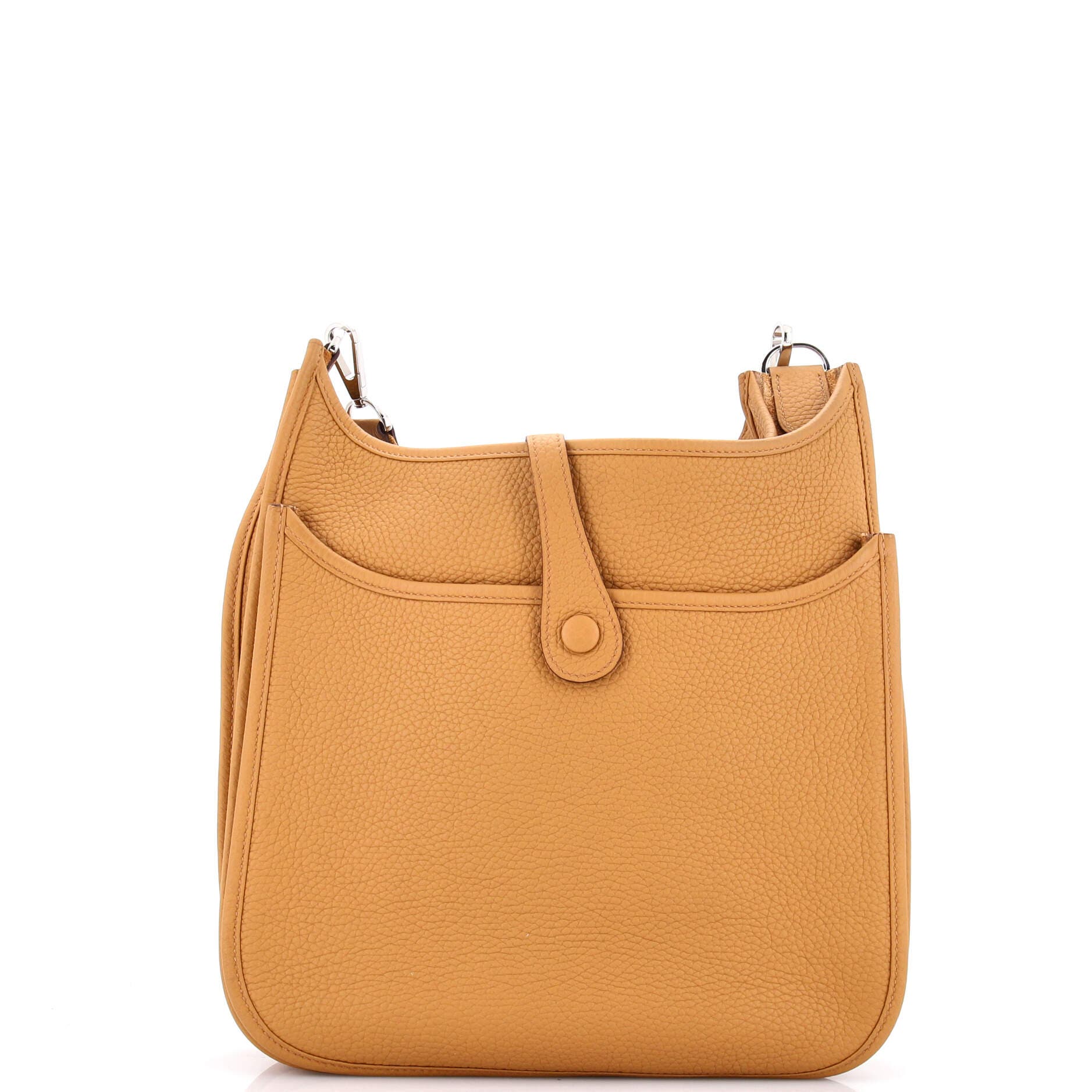 Pre-Owned Hermes Evelyne Bag Gen III Clemence PM, Alternate, color, Biscuit