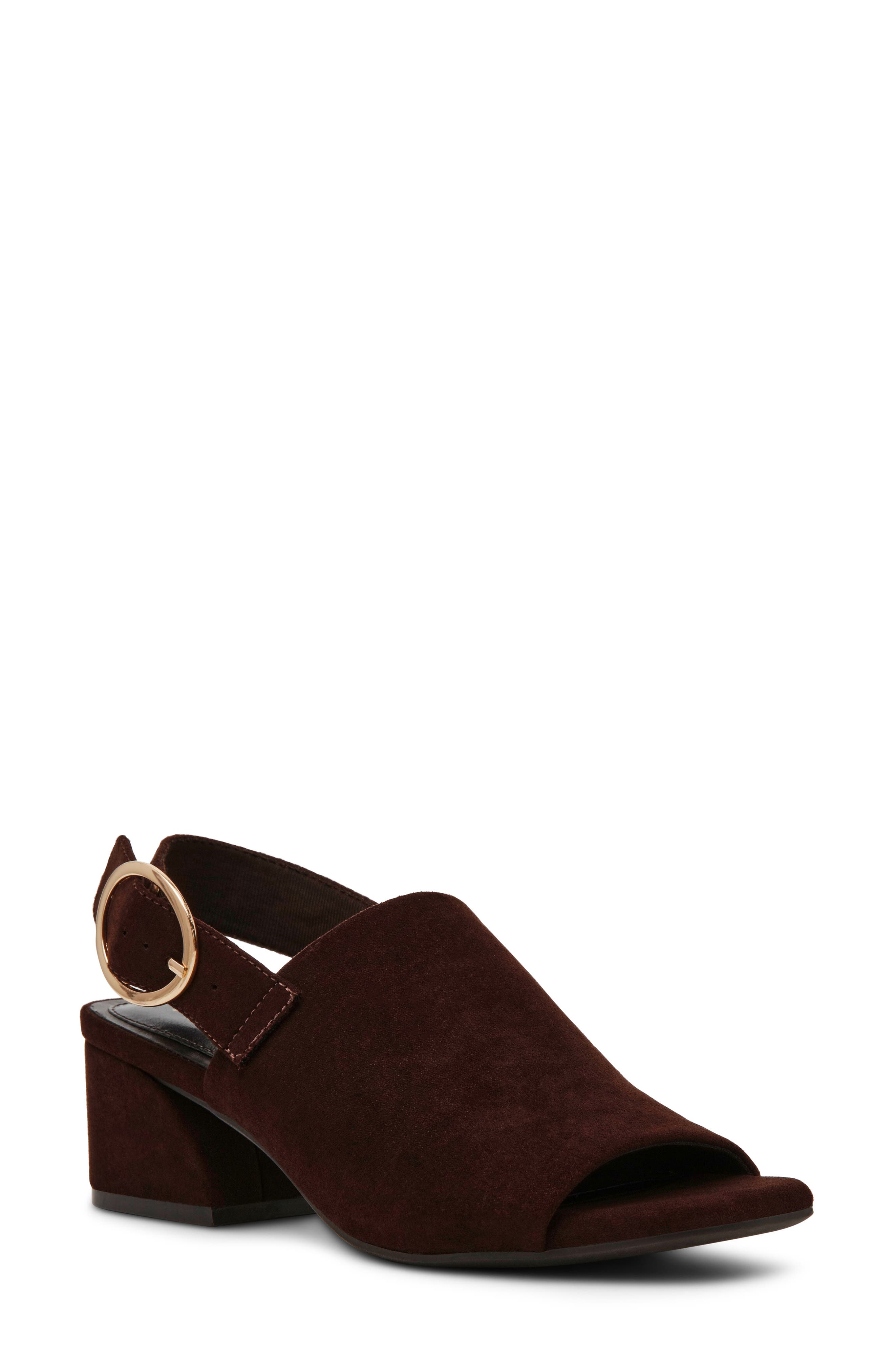 Maddy Slingback Sandal, Main, color, CHOC BROWN MICRO