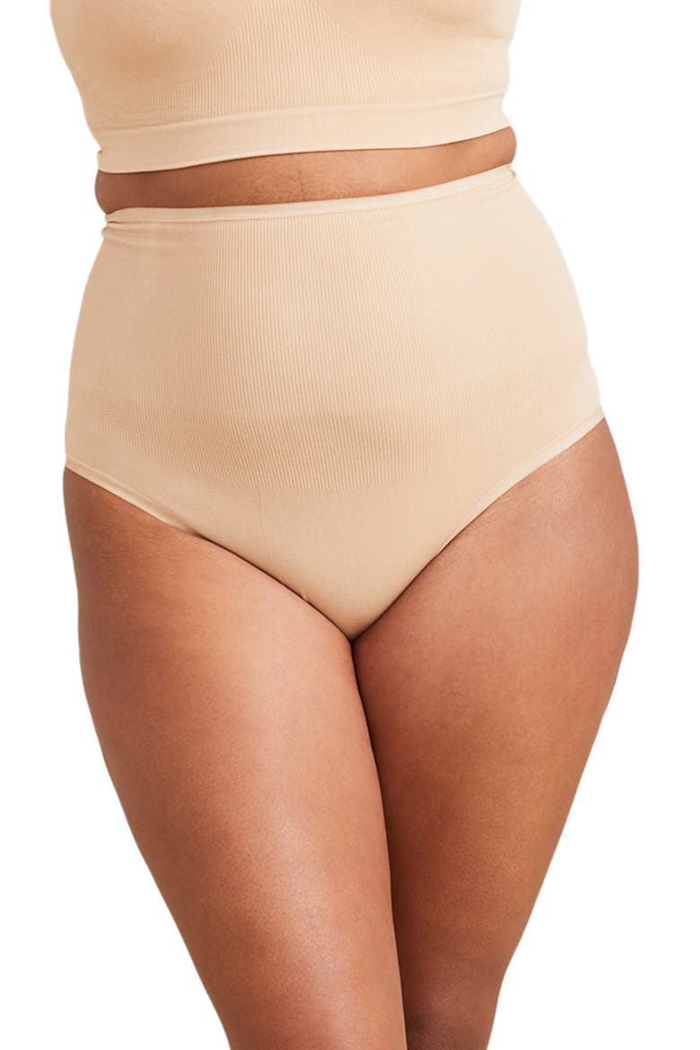 The Seamless Belly Brief, Main, color, SAND