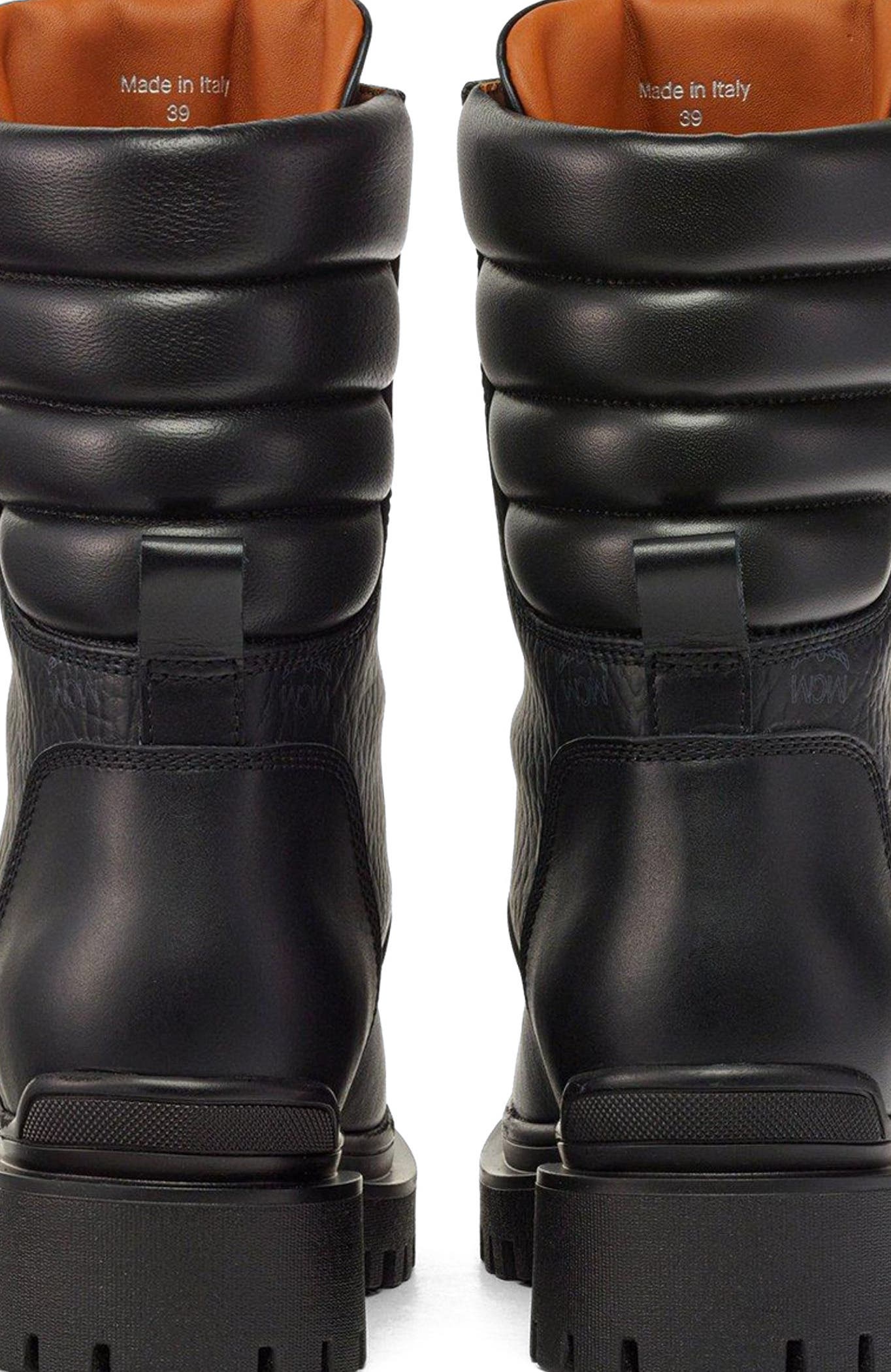 MCM Visetos Boots in Calf Leather, Alternate, color, 