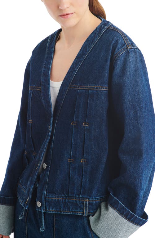 Twp Dusty Denim Jacket In Dark Wash
