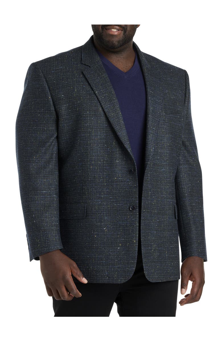 Oak Hill Premium by DXL Textured Sport Coat, Main, color, Teal