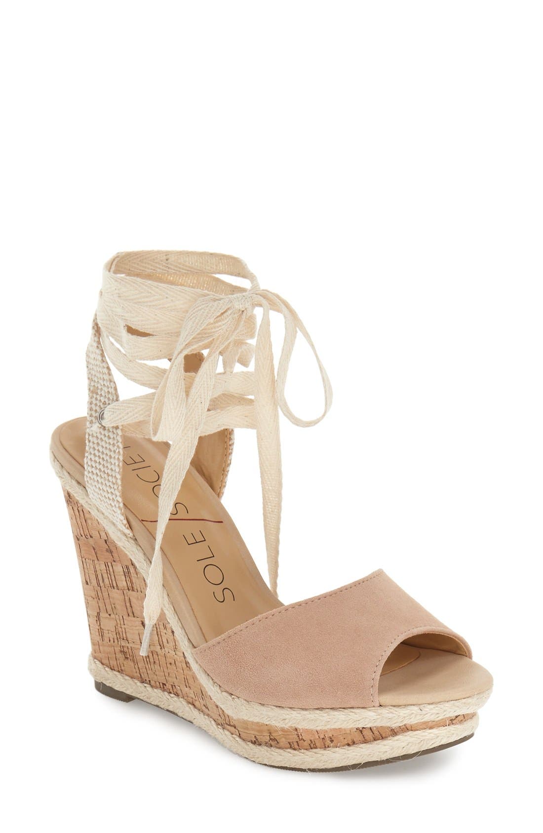 Sole Society 'Sena' Espadrille Wedge, Main, color, 