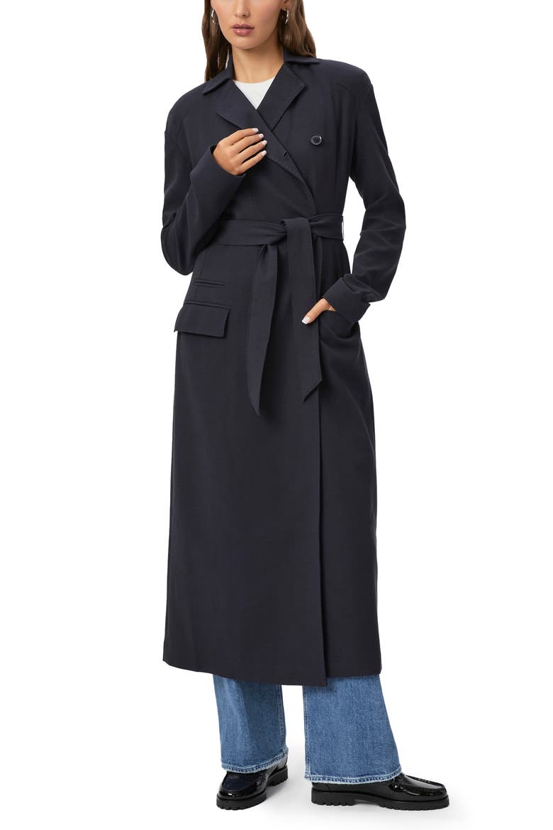 Rouen Trench Coat, Main, color, NAVY