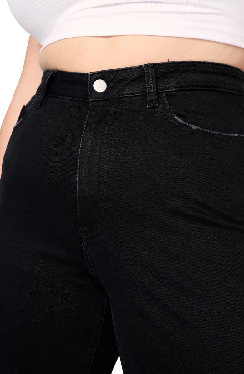 WARP+WEFT NCE High Waist Wide Leg Jeans, Alternate, color, Inkwell