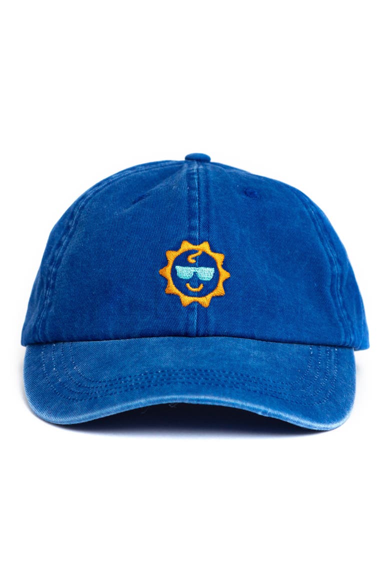 Logo Cotton Baseball Cap, Alternate, color, BLUE ADULT