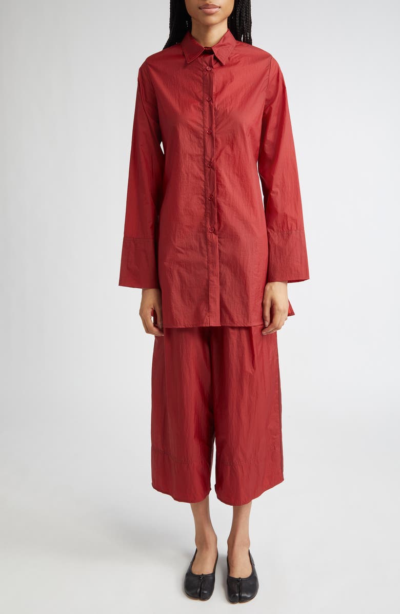 renaissance renaissance Jill Taffeta Button-Up Shirt, Alternate, color,