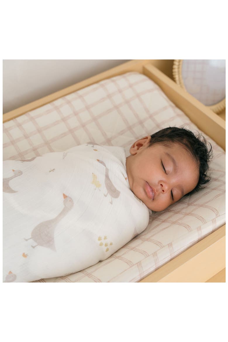 Goose Assorted 2-Pack Cotton Muslin Swaddles, Alternate, color, BEIGE