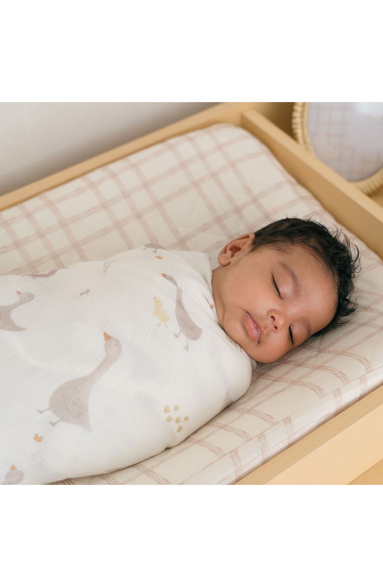 CRANE BABY Goose Assorted 2-Pack Cotton Muslin Swaddles, Alternate, color, Beige