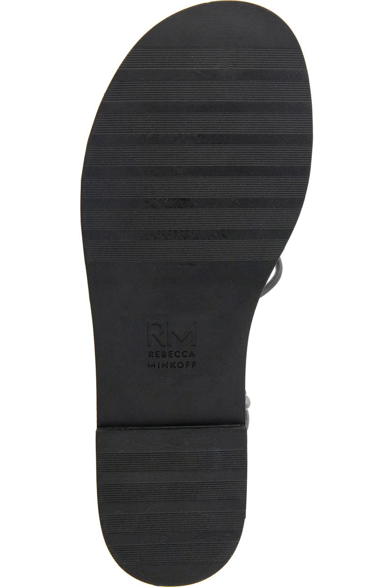 Rebecca Minkoff Caroline Ankle Wrap Sandal, Alternate, color, Black